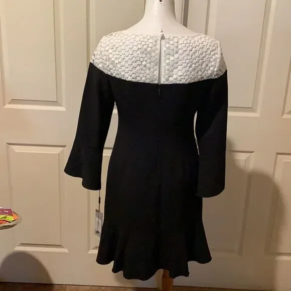 Karl Lagerfeld Classy tulip sleeve with lace neckline accent. Brand new - Picture 7 of 15